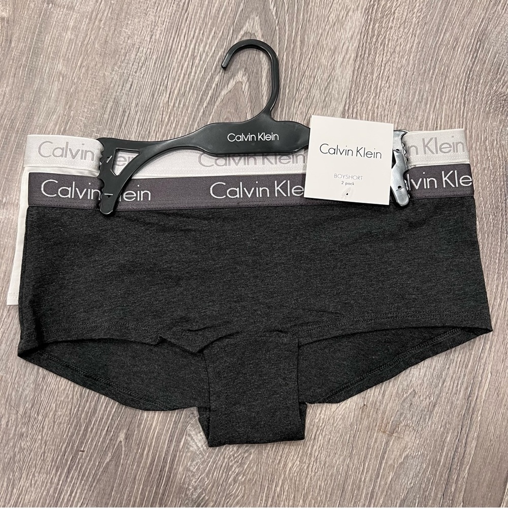 Calvin Klein Logo Boyshort Underwear Panty Set